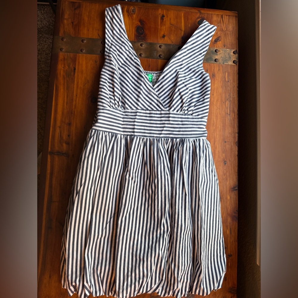 Freeway Navy and White Striped Sundress